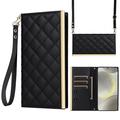 Samsung Galaxy S24 Luxury Quilted Wallet Case