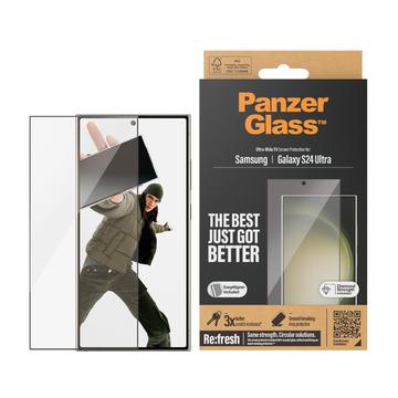 Samsung Galaxy S24 Ultra PanzerGlass Ultra-Wide Fit EasyAligner Zaštitno Staklo - Crne Ivice