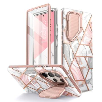 Samsung Galaxy S24 Ultra Supcase Cosmo Mag Hybrid Case - Pink Marble