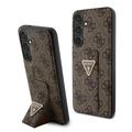 Samsung Galaxy S24+ Guess 4G Grip Stand Triangle Logo Case - Brown