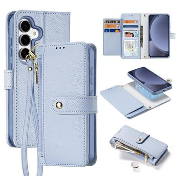 Samsung Galaxy S25 Dux Ducis Lawa Wallet Leather Case w. Magnetic Cover - Baby Blue