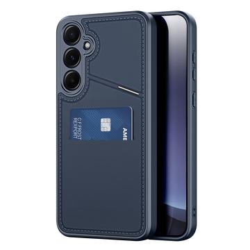 Samsung Galaxy S25 Dux Ducis Rafi II Magnetic Case with Kickstand and Card Slots - Blue