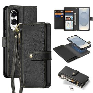 Samsung Galaxy S25 Edge Dux Ducis Lawa Wallet Leather Case w. Magnetic Cover - Black