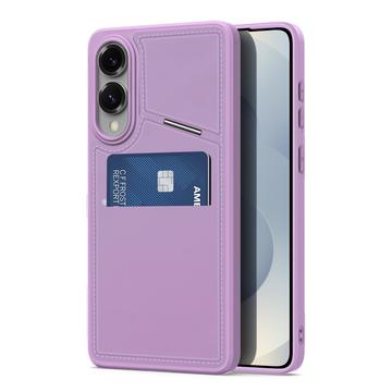 Samsung Galaxy S25 Edge Dux Ducis Rafi II Magnetic Case with Kickstand and Card Slots - Purple