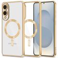 Samsung Galaxy S25 Edge Tech-Protect MagFlex Case - MagSafe Compatible - Clear / Gold