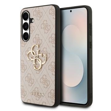 Samsung Galaxy S25 FE Guess 4G Big Metal Logo Hibridna Maska - Roze