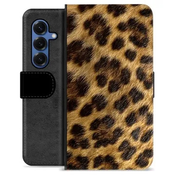 Samsung Galaxy S25 Premijum Futrola-Novčanik - Leopard