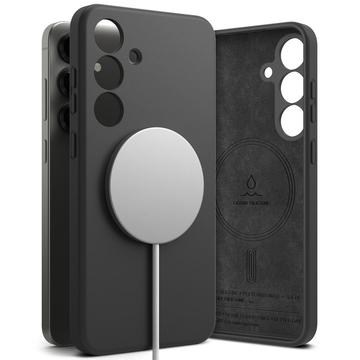 Samsung Galaxy S25 Ringke Liquid Silicone MagSafe Maska - Crna