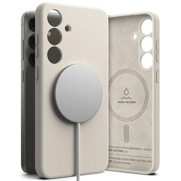 Samsung Galaxy S25 Ringke Liquid Silicone MagSafe Maska - Boja Kamena