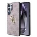 Samsung Galaxy S25 Ultra Guess 4G Big Metal Logo Hibridna Maska - Roze