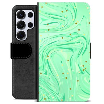 Samsung Galaxy S25 Ultra Premijum Futrola-Novčanik - Zelena Menta