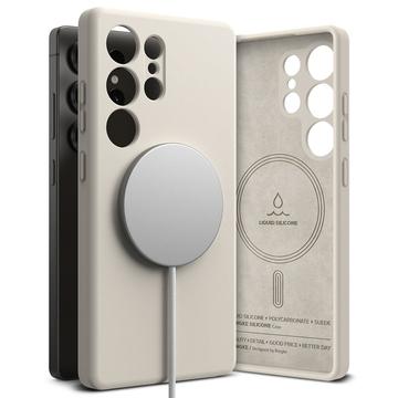 Samsung Galaxy S25 Ultra Ringke Liquid Silicone MagSafe Maska - Boja Kamena