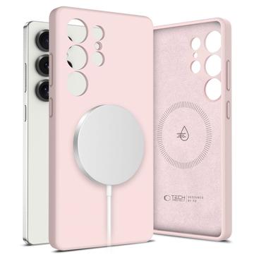 Samsung Galaxy S25 Ultra Tech-Protect Liquid Silicone Case - MagSafe Compatible - Pink Pearl