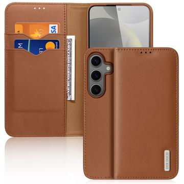 Samsung Galaxy S25+ Dux Ducis Hivo Wallet Leather Case (Open Box - Bulk) - Brown
