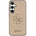 Samsung Galaxy S25+ Guess Fixed Glitter 4G Metal Logo Maska - Zlatna