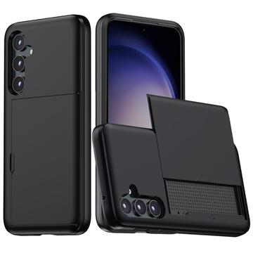 Samsung Galaxy S25+ Hibridna Maska sa Kliznim Slotom za Karticu