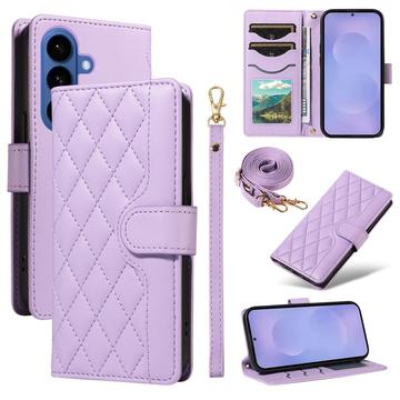 Samsung Galaxy S26/S26 Pro Luxury Quilted Wallet Case - Purple