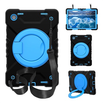 Samsung Galaxy Tab A8 10.5 (2021) Heavy Duty 360 Maska sa Čvrstom Trakom - Plava / Crna