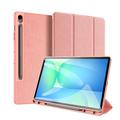 Samsung Galaxy Tab S10 FE+ Dux Ducis Domo Tri-Fold Smart Folio Futrola - Roze