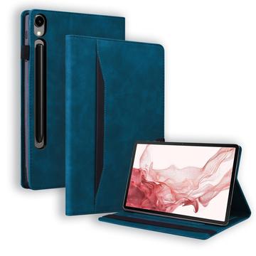Samsung Galaxy Tab S11/S10 Lite/S10 FE/S9 FE/S9/S8/S7 Business Style Folio Case - Blue