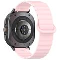 Samsung Galaxy Watch Ultra 2024/2025 Magnetic Silicone Sports Strap - 47mm - Pink