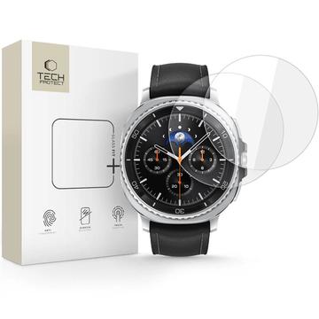 Samsung Galaxy Watch8 Classic Tech-Protect Glass Fit+ Tempered Glass Screen Protector - 46mm - 2 Pcs. - Clear