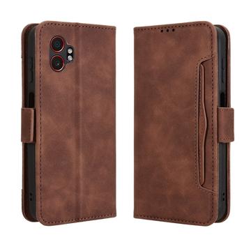 Samsung Galaxy XCover7 Pro Cardholder Wallet Case - Brown