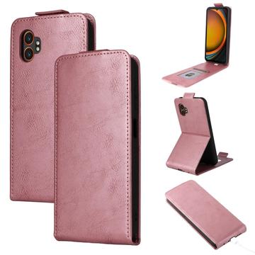 Samsung Galaxy XCover7 Pro Vertical Flip Case with Stand - Rose Gold