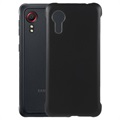 Samsung Galaxy Xcover 5 Gumirana Plastična Maska - Crna