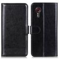 Samsung Galaxy Xcover 7 Futrola-Novčanik sa Magnetnim Zatvaranjem - Crna