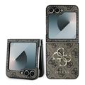 Samsung Galaxy Z Flip6/Z Flip7 FE Guess 4G Big Metal Logo Hibridna Maska - Braon