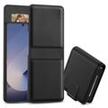 Samsung Galaxy Z Flip7 Tech-Protect Wallet Case W. Magnet & Stand - Black