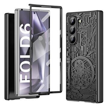 Samsung Galaxy Z Fold6 Mechanical Legend Electroplated Plastic Case - Black