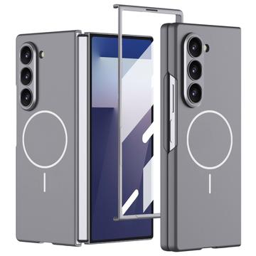 Samsung Galaxy Z Fold7 GKK Magnetic Slim Case with Tempered Glass Screen Protector - Grey