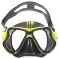 Maska za Ronjenje sa Univerzalnim Nosačem za Akcionu Kameru - Žuta / Crna