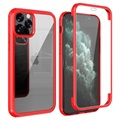 Shine&Protect 360 iPhone 11 Pro Max Hibridna Maska - Crvena / Providna