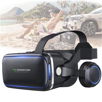Shinecon 6 Generacija G04E 3D Naočare za Virtuelnu Realnost sa Slušalicama