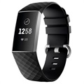 Fitbit Charge 3 Silikonski Kaiš sa Konektorima - Crni