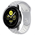 Samsung Galaxy Watch Active Silikonski Kaiš - Beli / Sivi