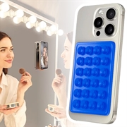 Silicone Suction Cup Adhesive Mount for Phones - 10 Pcs. - Blue