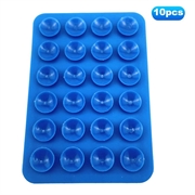 Silicone Suction Cup Adhesive Mount for Phones Anti-Slip Suction Pads Mirror Shower Phone Holder - Blue