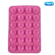 Silicone Suction Cup Adhesive Mount for Phones Anti-Slip Suction Pads Mirror Shower Phone Holder - Pink