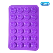 Silicone Suction Cup Adhesive Mount for Phones Anti-Slip Suction Pads Mirror Shower Phone Holder - Purple