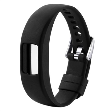 Garmin VivoFit 4 Mek Silikonski Kaiš - Crni
