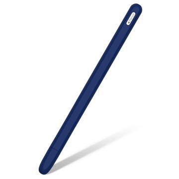 Apple Pencil (2nd Generation) Neklizajuća Silikonska Maska - Tamnoplava