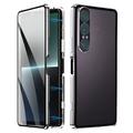 Sony Xperia 1 VII Magnetic Case with Tempered Glass - Silver