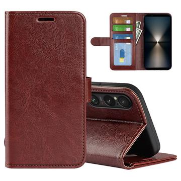 Sony Xperia 1 VII Wallet Case Magnetic Closure - Brown