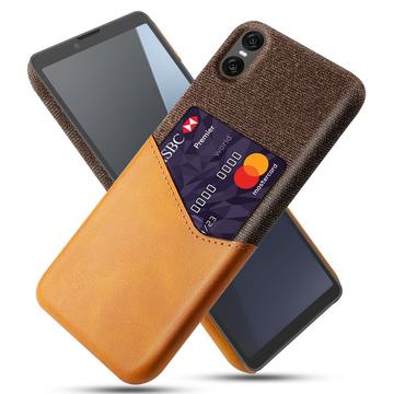 Sony Xperia 10 VII KSQ Maska sa Pregradom za Karticu - Narandžasta