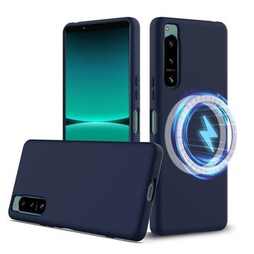 Sony Xperia 5 IV Maska od Tečnog Silikona - Kompatibilna sa MagSafe - Tamnoplava