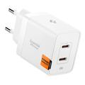 Spigen Essential EE472EU Dual USB-C Fast Wall Charger 47W - White